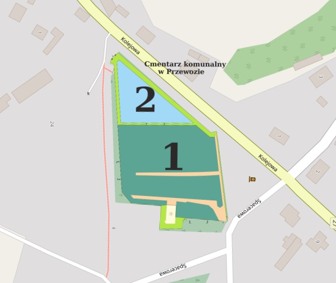 Obraz przedstawiający Cmentarz komunalny w Przewozie