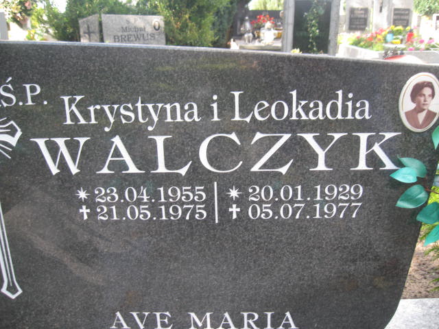 Leokadia Walczyk Przewóz - Grobonet - Wyszukiwarka osób pochowanych