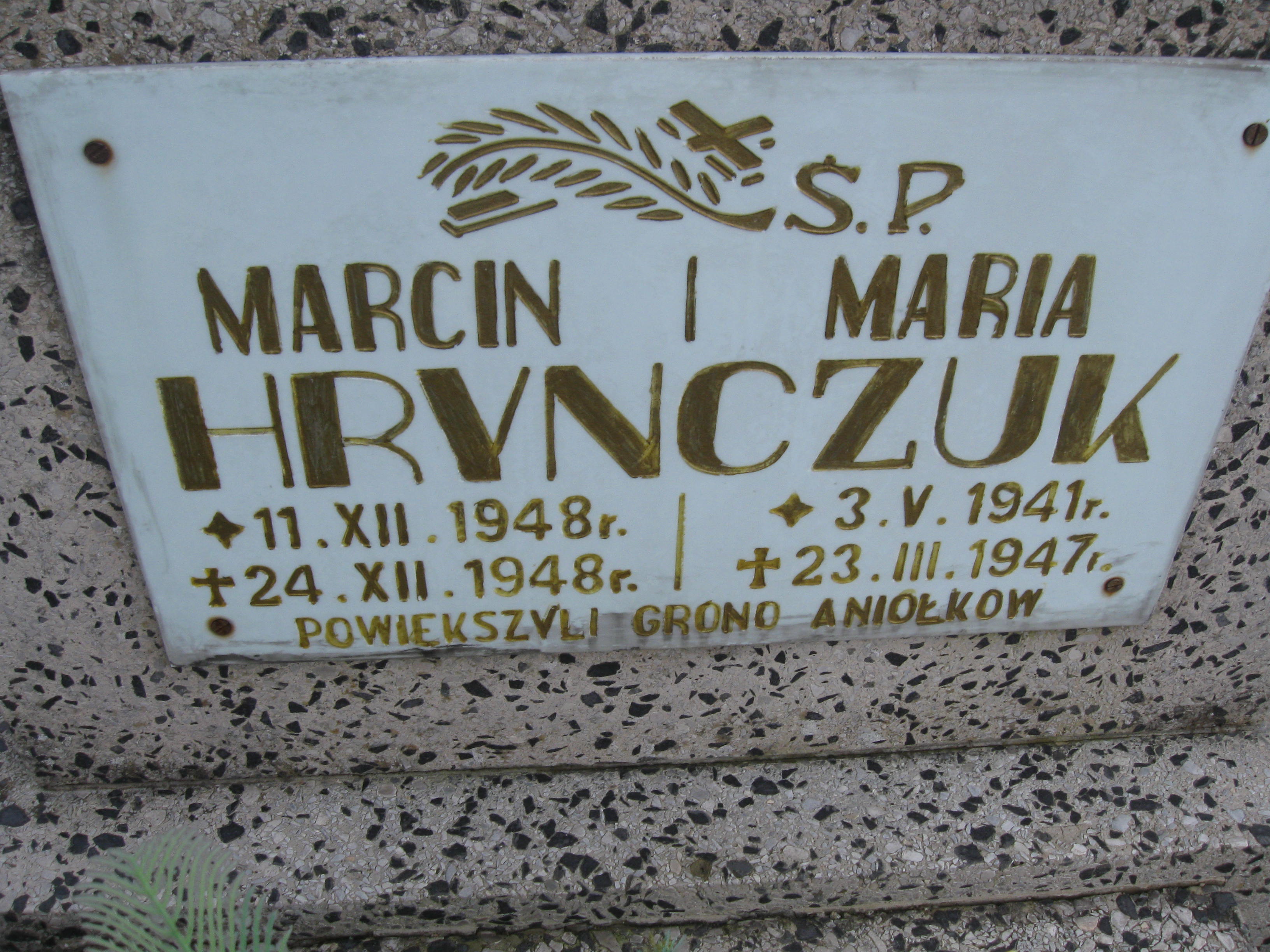 Marcin Hryńczuk Przewóz - Grobonet - Wyszukiwarka osób pochowanych