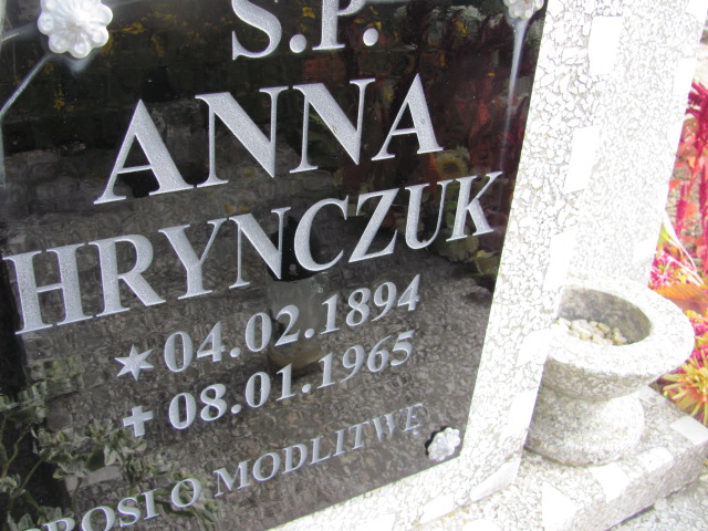 Anna Hryńczuk Przewóz - Grobonet - Wyszukiwarka osób pochowanych