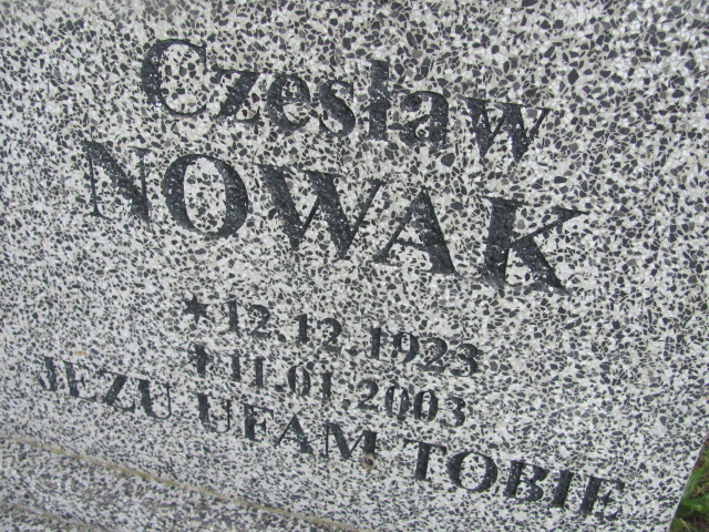 Czesław Nowak Przewóz - Grobonet - Wyszukiwarka osób pochowanych