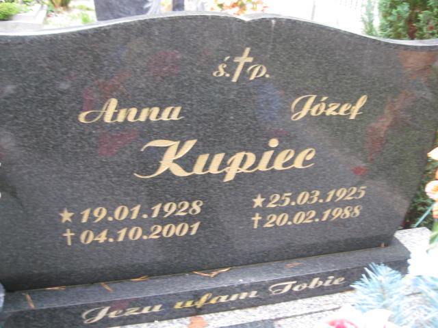 Anna Kupiec Przewóz - Grobonet - Wyszukiwarka osób pochowanych